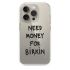Прозрачный чехол OrientalCase Need Money For Birkin Transparent для iPhone 15 Pro Max