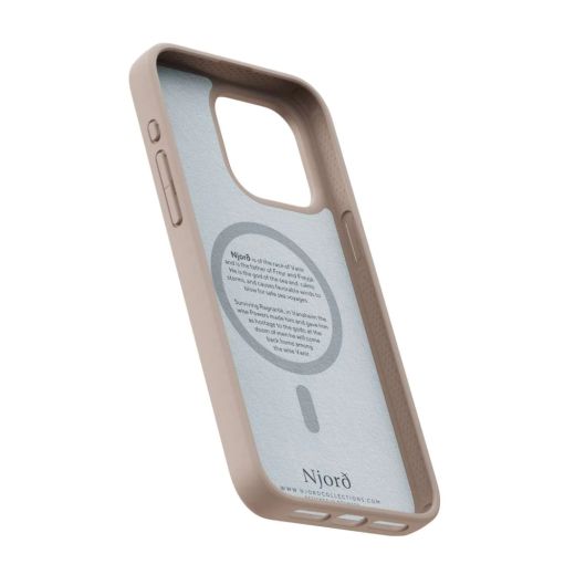 Чохол Njord Fabric MagSafe Case Pink Sand для iPhone 15 Pro Max (NA54FA12)