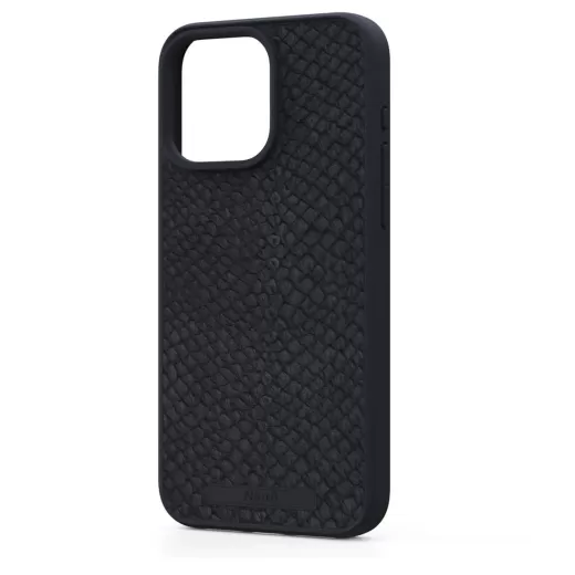 Шкіряний чохол Njord Salmon Leather MagSafe Case Black для iPhone 15 Pro (NA53SL00)