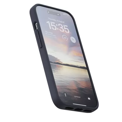 Шкіряний чохол Njord Salmon Leather MagSafe Case Black для iPhone 15 Pro (NA53SL00)