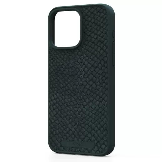 Шкіряний чохол Njord Salmon Leather MagSafe Case Dark Green для iPhone 15 Pro (NA53SL02)