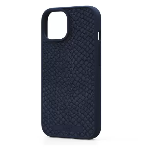 Кожаный чехол Njord Salmon Leather MagSafe Case Petrol Blue для iPhone 15 Pro (NA53SL01)