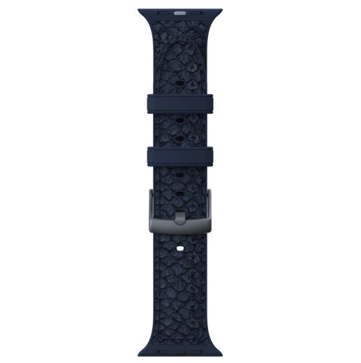 Шкіряний ремінець Njord Salmon Leather Strap Petrol для Apple Watch 49мм | 45мм | 44мм (SL14121)