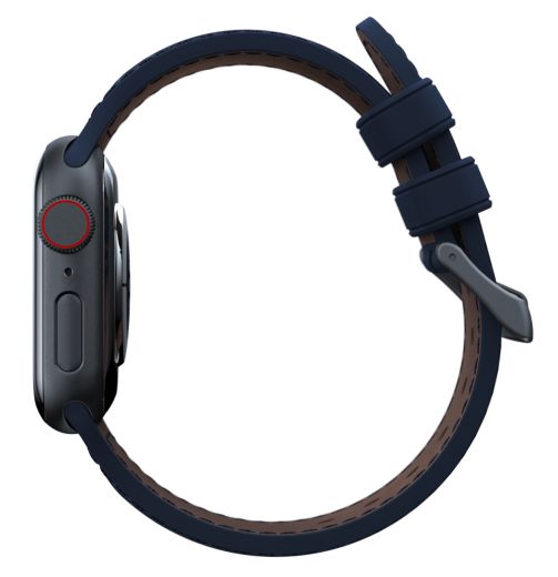 Шкіряний ремінець Njord Salmon Leather Strap Petrol для Apple Watch 49мм | 45мм | 44мм (SL14121)