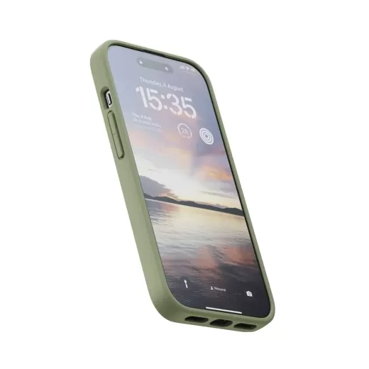 Чехол Njord Suede MagSafe Case Olive для iPhone 15 Pro (NA53SU06)