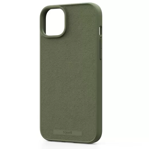 Чехол Njord Suede MagSafe Case Olive для iPhone 15 Pro (NA53SU06)
