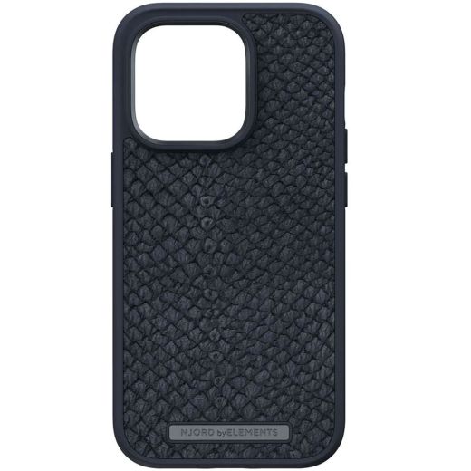 Чохол Njord Salmon Leather Case Black with Magsafe для iPhone 14 Pro (NA43SL00)