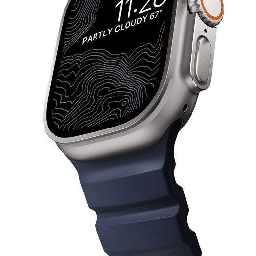 Ремешок Nomad Rocky Point Band Atlantic / Natural Hardware для Apple Watch 49мм | 46мм | 45мм | 44мм (NM013589858)