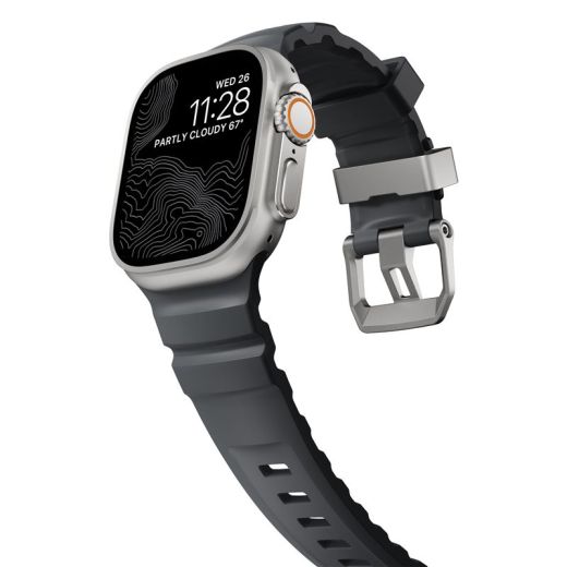 Ремінець Nomad Rocky Point Band Storm / Natural Hardware для Apple Watch 49мм | 46мм | 45мм | 44мм (NM013596858)