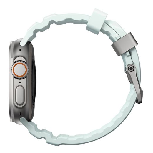 Ремінець Nomad Rocky Point Band Icy Blue Glow / Natural Hardware для Apple Watch 49мм | 46мм | 45мм | 44мм (NM014452858)