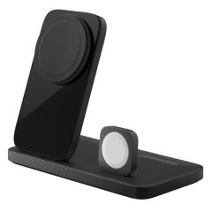 Бездротова зарядка Nomad Stand One Max MagSafe 3 в 1 Charging Hub (2rd Gen) Carbide (NM014605858)