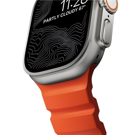 Ремешок Nomad Rocky Point Band Magma / Natural Hardware для Apple Watch 49мм | 46мм | 45мм | 44мм (NM014872858)