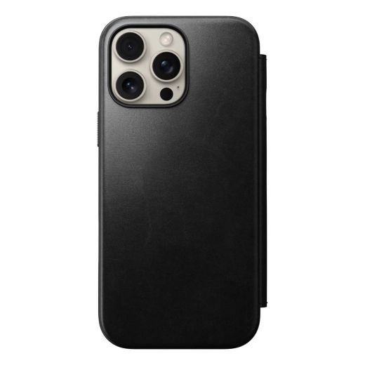 Шкіряний чохол-книжка Nomad Modern Leather Case Folio Back Horween для iPhone 16 Pro Max (NM01672685)