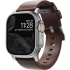 Кожаный ремешок Nomad Modern Band Horween Leather Rustic Brown / Silver Hardware (NM1A4RSM00) для Apple Watch 49мм | 46мм | 45мм | 44мм Кожаный ремешок Nomad Modern Band Horween Leather Rustic Brown / Silver Hardware (NM1A4RSM00) для Apple Watch 49мм | 46мм | 45мм | 44мм