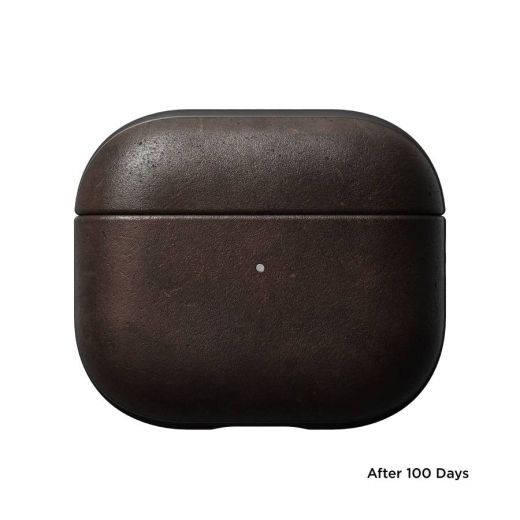 Кожаный чехол Nomad Modern Leather Rustic Brown для AirPods 3