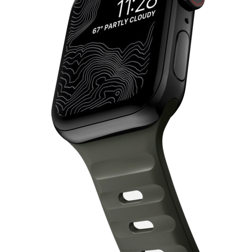 Силиконовый ремешок Nomad Sport Band Ash Green для Apple Watch 49мм | 45мм | 44мм