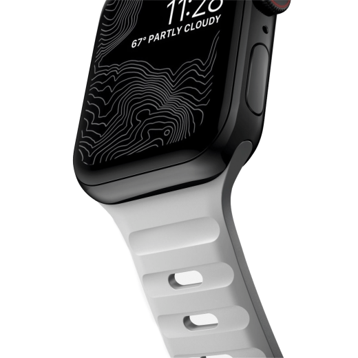 Силіконовий ремінець Nomad Sport Band Lunar Gray для Apple Watch 41mm | 40mm