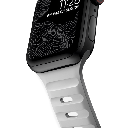 Силиконовый ремешок Nomad Sport Band Lunar Gray для Apple Watch 49мм | 45мм | 44мм