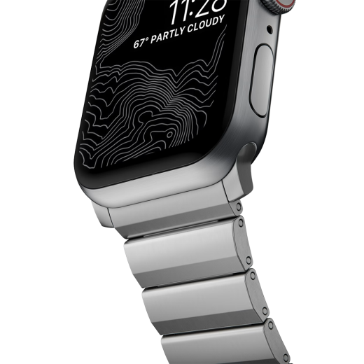 Титановый ремешок Nomad Titanium Band Natural для Apple Watch 49мм | 45мм | 44мм (NM1A4HSXT0)
