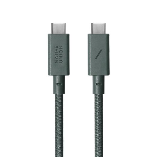 Кабель Native Union Anchor Cable USB-C to USB-C 240W 3 метра Slate Green (ACABLE-C-GRN-NP)