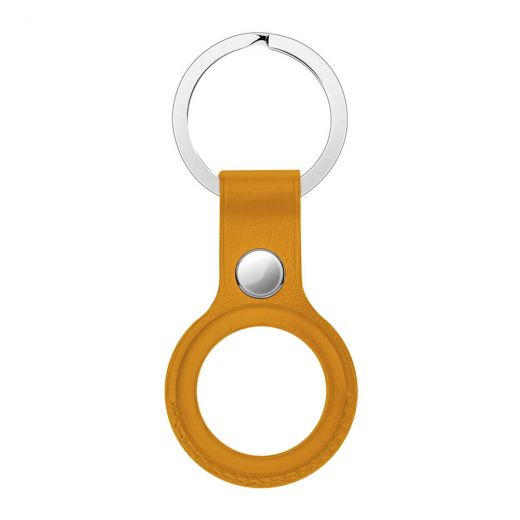 Підвіска з кільцем CasePro Leather Key Ring California Poppy для AirTag