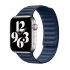 Шкіряний ремінець CasePro Leather Link Size S | M Magnetic Midnight Blue для Apple Watch 41mm | 40mm | 38mm