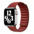 Шкіряний ремінець CasePro Leather Link Size S | M Magnetic Red для Apple Watch  41mm | 40mm | 38mm