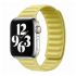 Шкіряний ремінець CasePro Leather Link Size M | L Magnetic Yellow для Apple Watch 45mm | 44mm | 42mm