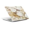 Пластиковый чехол Marble White | Yellow для MacBook Pro 13" (M1| M2 | 2020 | 2022)