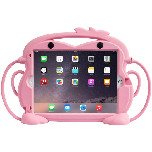 Детский противоударный чехол CasePro Monkey Pink для Apple iPad 10.2"(2019 | 2020 | 2021)