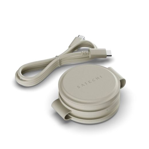 Беспроводная зарядка Satechi OntheGo™ 3 в 1 Charger Sand (ST-QTG31W)
