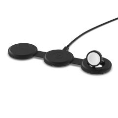 Беспроводная зарядка Satechi OntheGo™ 3 в 1 Charger Black (ST-QTG31K)