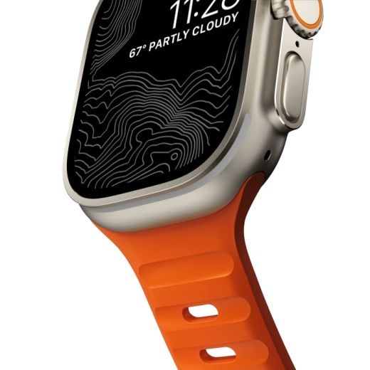 Силіконовий ремінець CasePro Sport Band Orange для Apple Watch 49мм | 45мм | 44мм