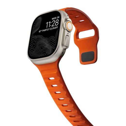 Силиконовый ремешок CasePro Sport Band Orange для Apple Watch 49мм | 45мм | 44мм