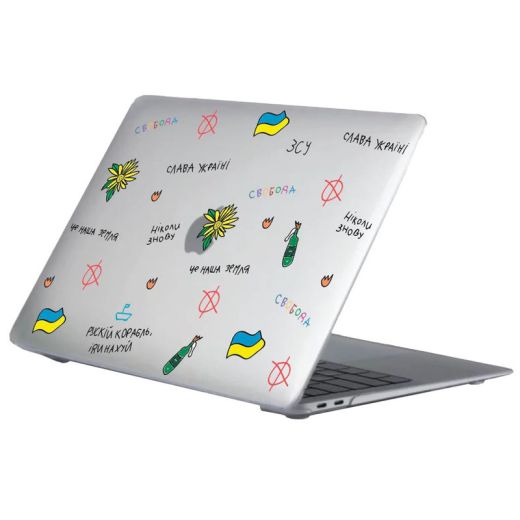 Чохол-накладка Oriental Case Stickers Ukraine для MacBook Pro 13" (M1| M2 | 2020 | 2022)