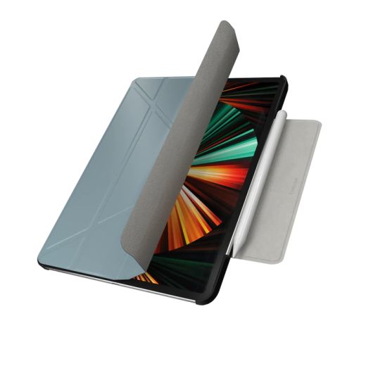 Защитный чехол-подставка SwitchEasy Origami Protective Exquisite Blue для iPad Pro 12.9" (2020 | 2021 | 2022 | M1 | M2)  (GS-109-176-223-184)