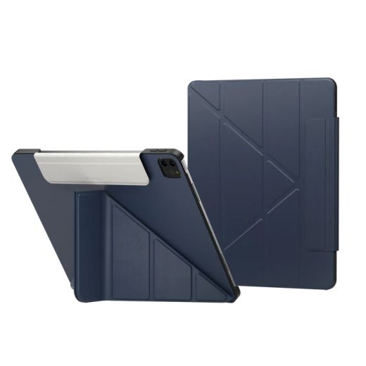 Захисний чохол-підставка SwitchEasy Origami Protective Midnight Blue для iPad Pro 12.9" (2020 | 2021 | 2022 | M1 | M2) (GS-109-176-223-63)