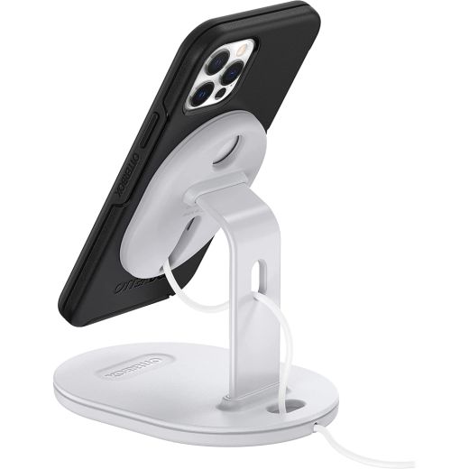 Беспроводное зарядное устройстро OtterBox Stand Holder for Apple MagSafe Charger White