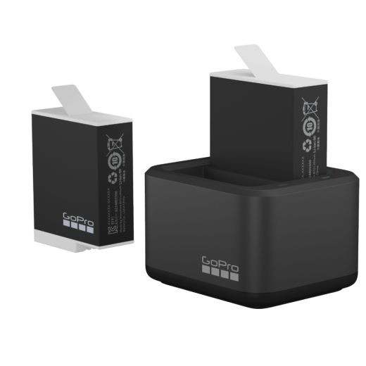 Набор зарядного устройства и двух аккумуляторов GoPro Dual Battery Charger + Spare Battery для Gopro HERO 11 | HERO 10 (ADDBD-001-EU)