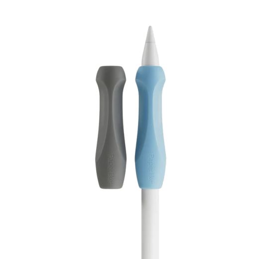 Силіконова накладка Paperlike Pencil Grips (2 шт) Charcoal/Blue для Apple Pencil