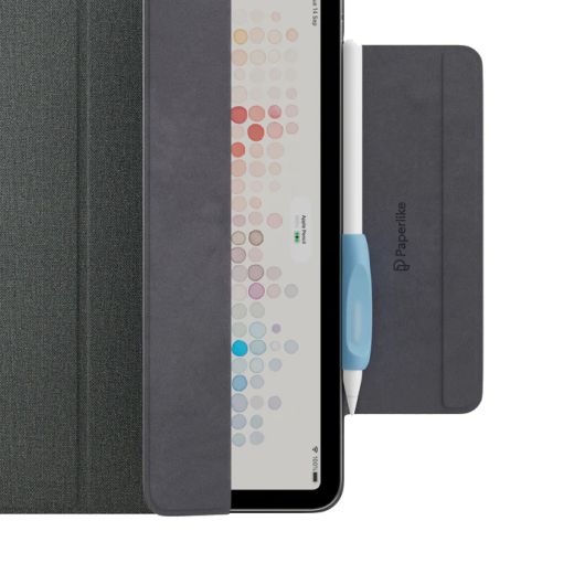 Силиконовая накладка Paperlike’s Pencil Grips (2 шт) Charcoal/Blue для Apple Pencil