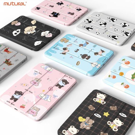 Чохол-підставка Mutural Xing Yi Case Hi Panda Gray для iPad Air 11” M3 | M2 (2025 | 2024)