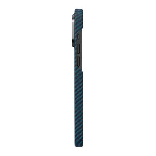 Карбоновий чохол Pitaka MagEZ Case 3 1500D Black/Blue (Twill ) для iPhone 14 Pro (KI1408P)