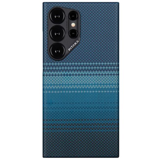 Карбоновий чохол Pitaka Tactile Woven Case Moonrise для Samsung Galaxy S24 Ultra (FM2401U)