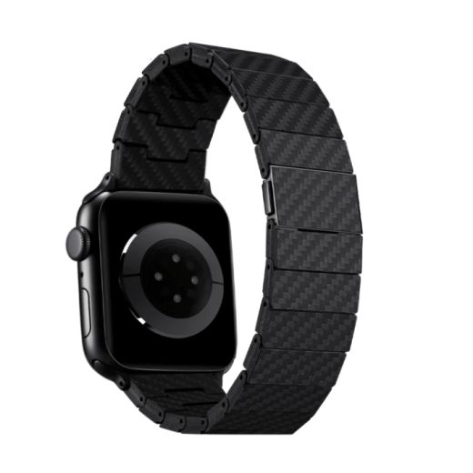Карбоновый ремешок Pitaka Carbon Fiber Watch Band Modern Black/Grey для Apple Watch 49mm | 45mm | 44mm (AWB2307)