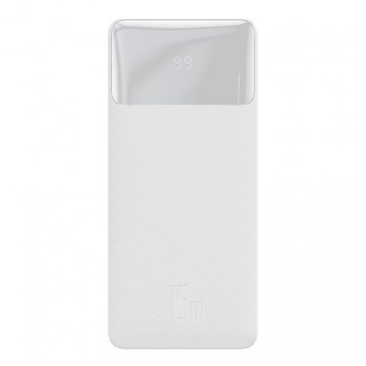 Павербанк (Зовнішній акумулятор) Baseus Bipow Digital Display 30000mAh 15W White (PPDML-K02)