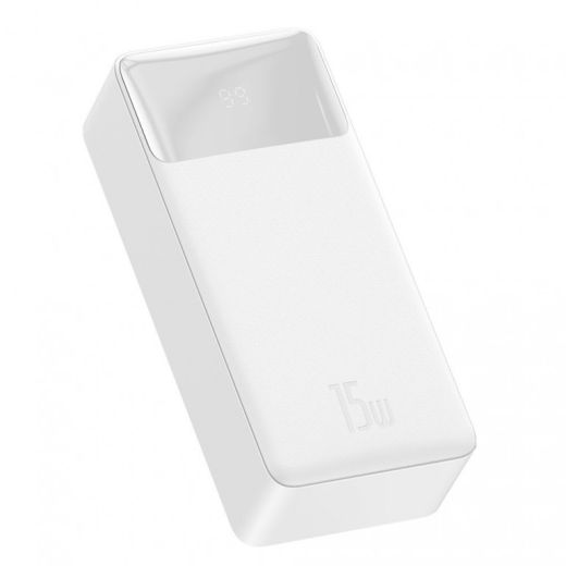 Павербанк (Зовнішній акумулятор) Baseus Bipow Digital Display 30000mAh 15W White (PPDML-K02)