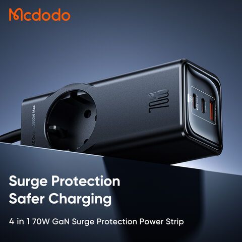 Подовжувач Mcdodo 4 в 1 70W GaN Surge Protection Power Strip