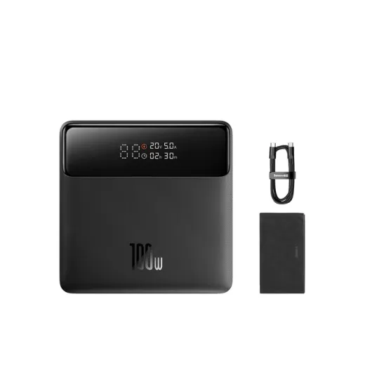 Павербанк (Зовнішній акумулятор) Baseus Blade HD Laptop Power Bank 100W 20000mAh Black (PPBL000301)