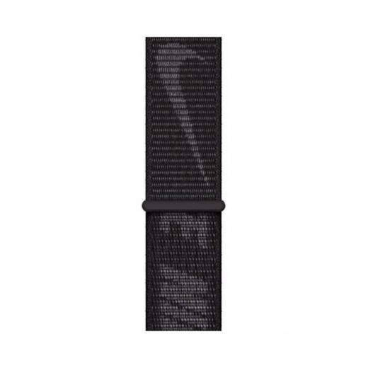 Оригинальный ремешок Apple Nike Sport Loop Black для Apple Watch 41mm | 40mm | 38mm (ML2U3)